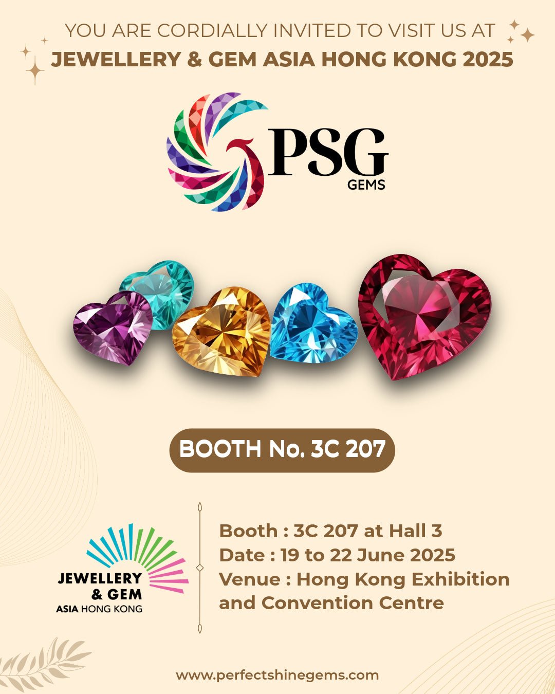 Perfect Shine Global & Elite Jewels at Jewellery & Gem ASIA Hong Kong 2025