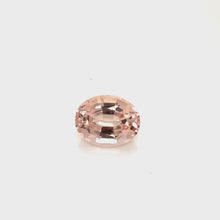 Load and play video in Gallery viewer, Peach Morganite- 8.99 Cts/ Oval
