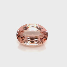 Load and play video in Gallery viewer, Peach Morganite-19.35cts/Oval